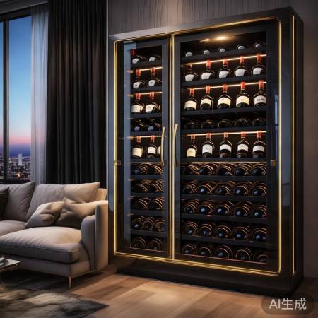 明星网红热捧轻奢红酒柜，家居必