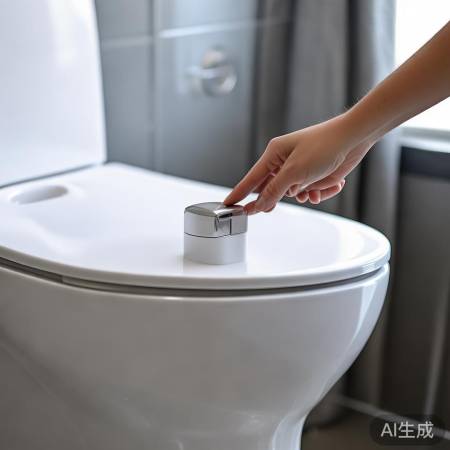 智能马桶冲水技巧,手动按钮操作