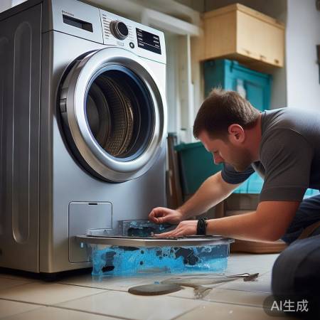 洗衣防漏小技巧，排水泵清理换部