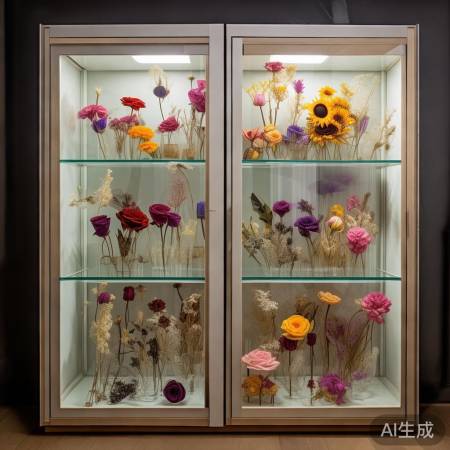 干花需专用柜防霉潮，保风采