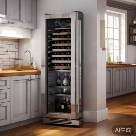 厨房红酒柜，小巧不占地
