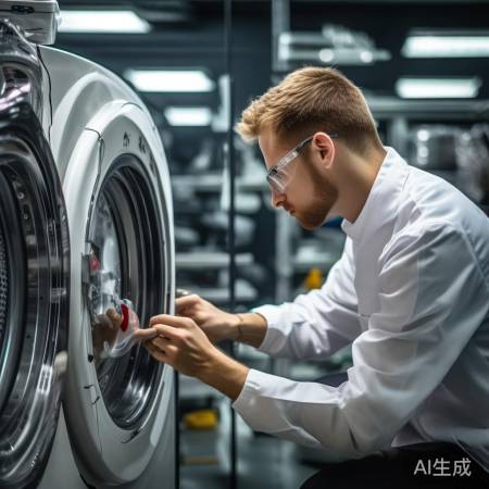 洗衣机维修：绝缘胶带导电漆，小