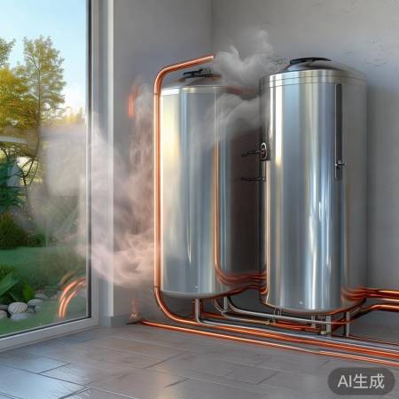 空气能热水器：节能加热，水泵助