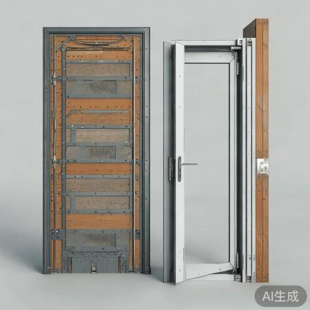 复合结构增强防盗门抗冲击