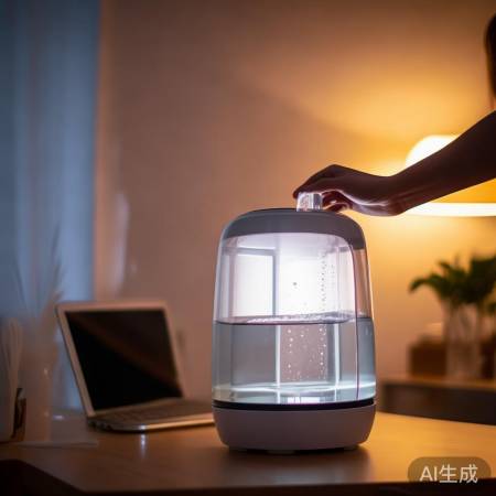 “加湿器勿溅水，防短路”