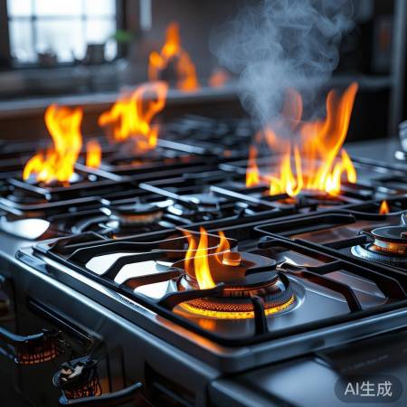 燃气灶隐患：熄火泄漏，燃烧不充