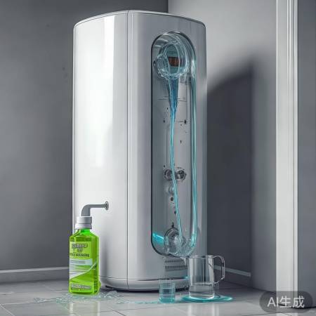 热水器清洁：兑水后循环清洗，约