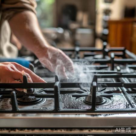 “燃气灶碳垢清除小窍门，焕然一