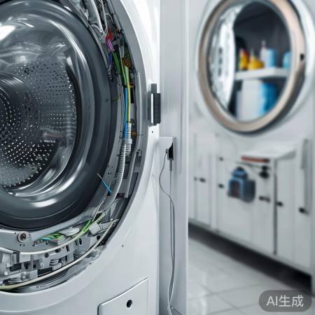 洗衣机故障，先重启再检修电源。