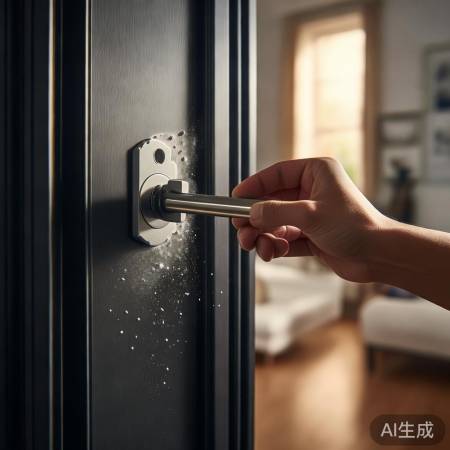 “指纹锁清洁保识别”