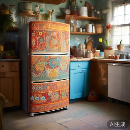 小冰箱盖布巧升级，美美实用新招