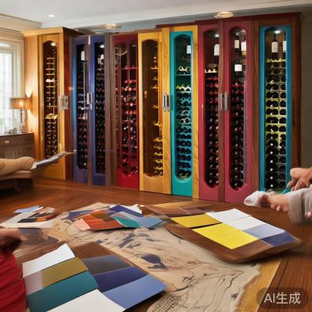 定制酒柜选色小技巧：模拟效果避