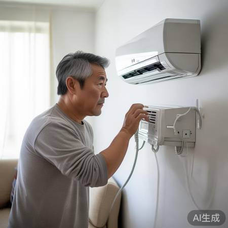 检查空调插座，接触良好否？