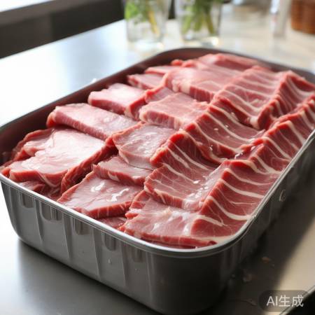 油封保存肉丝，隔绝空气延长保质