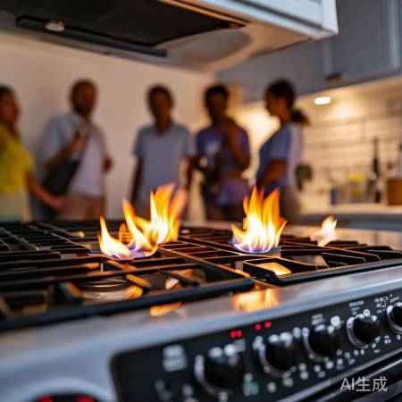 燃气灶功率不稳定，联系燃气公司