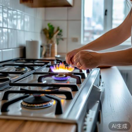 燃气烹饪技巧：火力适中，清洁火