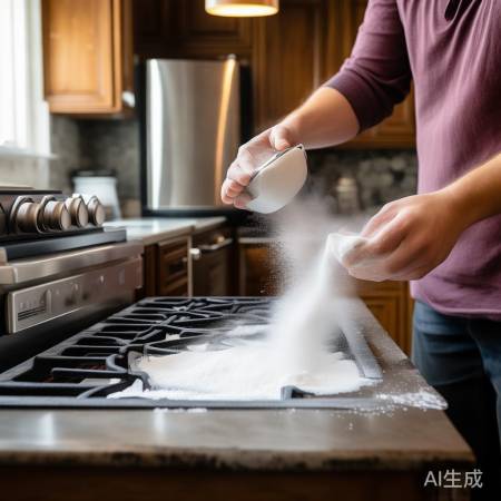 泡打粉轻松除油烟机垢