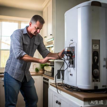 检查电源，热水器故障？