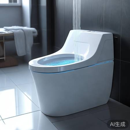 智能马桶，冲水、调温、烘干，舒