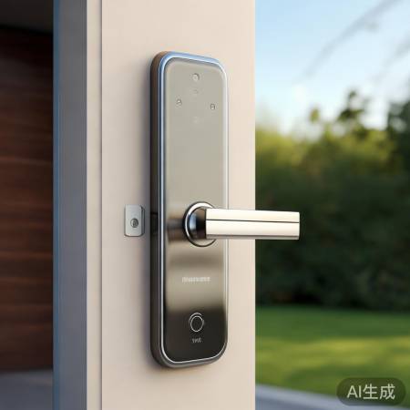 松下指纹锁，简约时尚大方。