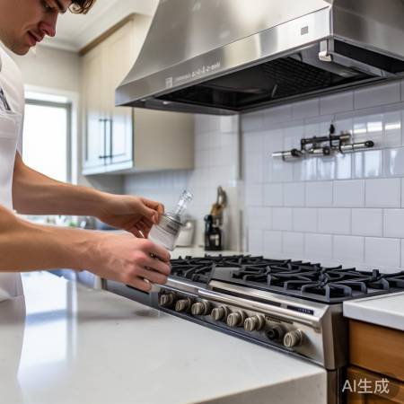 拆卸叶轮加润滑油，油烟机清洁保