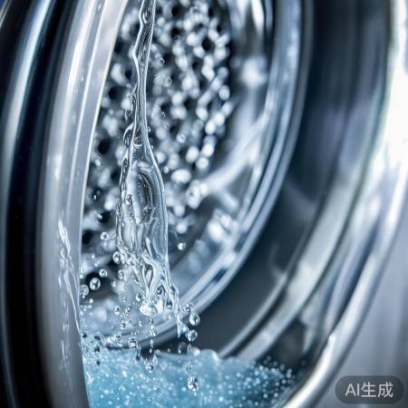 白醋浸泡洗衣机，轻松去污。