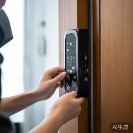 抚宁指纹锁，品质优良，更换电池