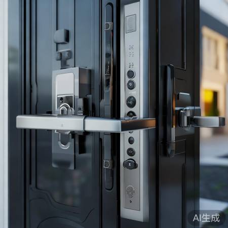 锁具保障门安全,防盗电子指纹各