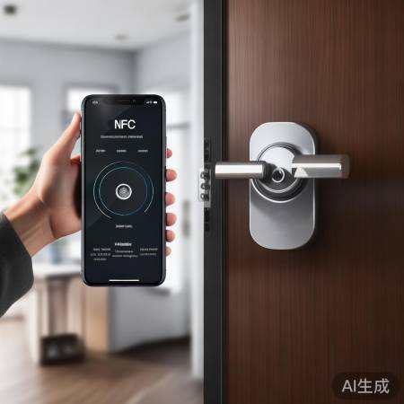 NFC配对手机,指纹锁便捷控制