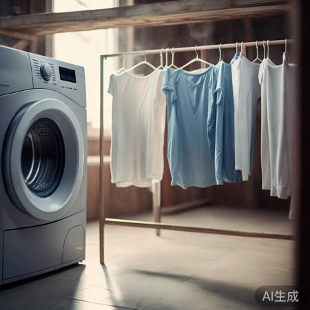 洗衣机洗衣后晾干，减轻地漏排水