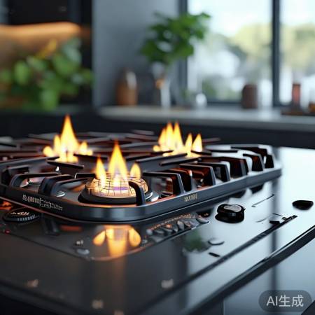 “九阳燃气灶,强火环保高效”