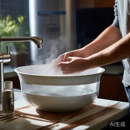 热水冲洗软化水垢