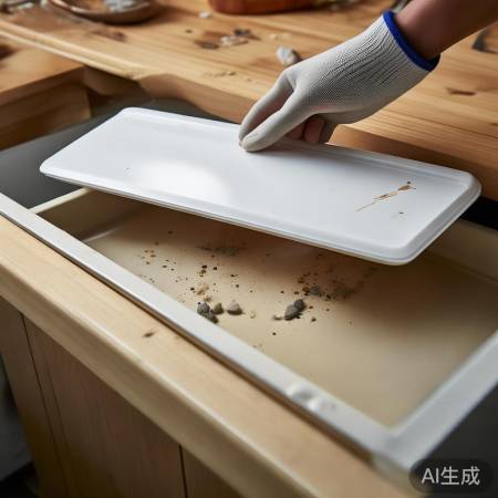 “检查盖子，轻柔清理杂物”