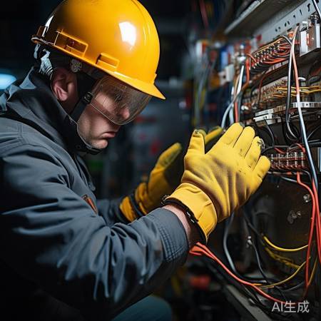 “安全防护,防滑电安”