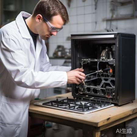 拆燃气灶蜂窝结构，拧螺丝卸底座