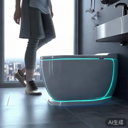 智能马桶自动开启，新生活体验！