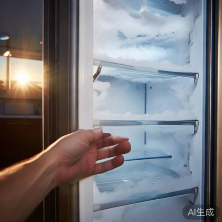 冰箱门封条破损易结霜，换条封条