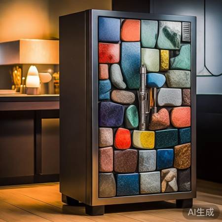 保险柜添石，美得像穿新衣