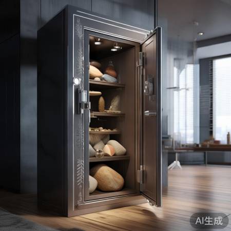 保险柜藏石，科学安全巧设计