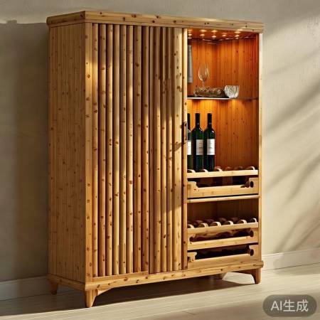 全竹红酒柜，环保时尚新宠