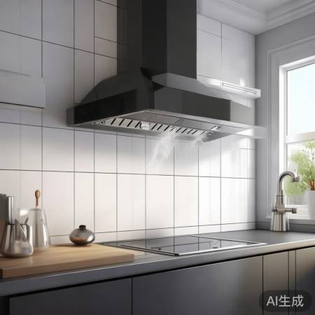 油烟机出风口宜置炉灶正上方，视