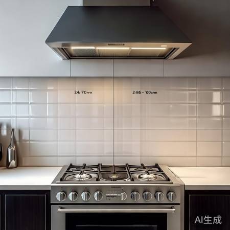 抽油烟机宜高65-70cm，防