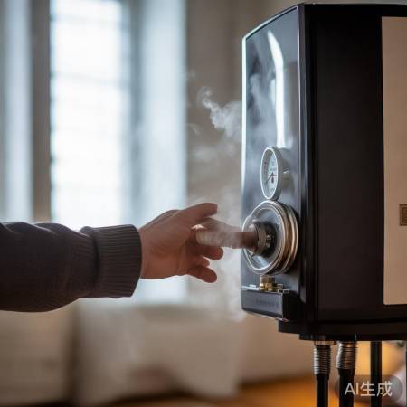 壁挂炉水压低，补水至指针恢复