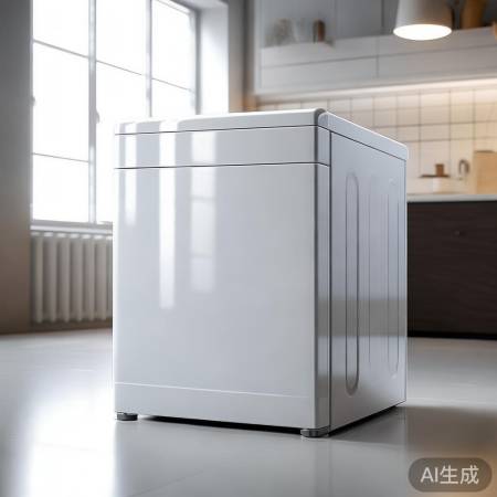 经典白色松下洗衣机,百搭时尚。