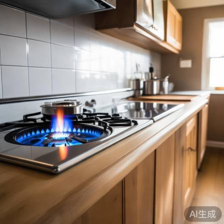 燃气灶上勿放易燃物，保持80c