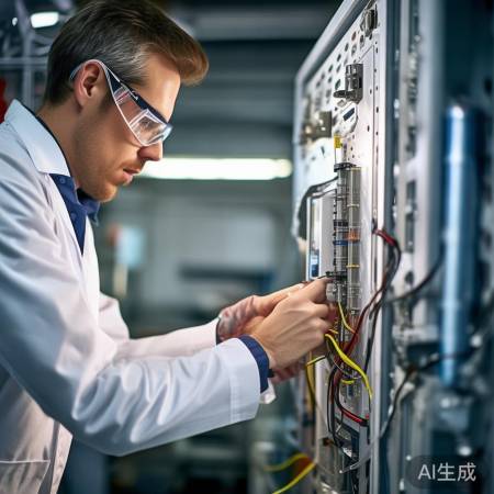 连接电源，安全测试发热板