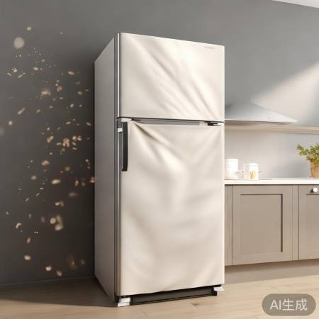 防尘布护冰箱，健康饮食无忧虑。