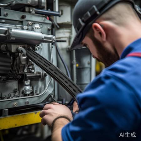 空调皮带更换，黑色皮带旁。