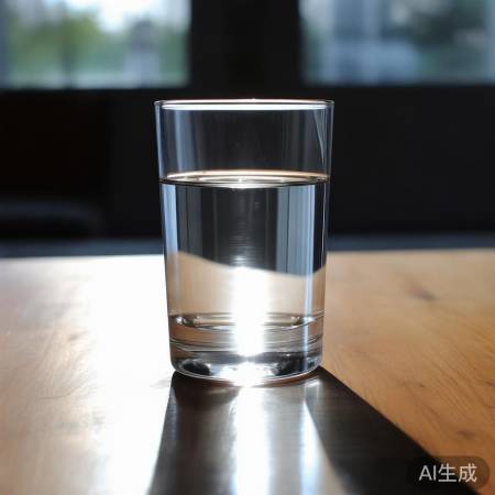 阳光/灯光下观杂质,辨纯净水。