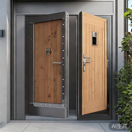 子母门防盗门结合，调整发挥大门